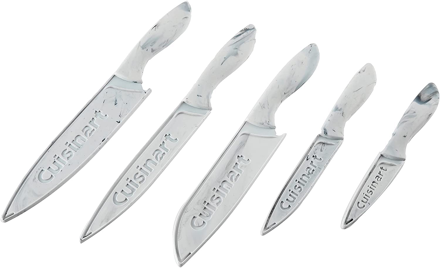 230527221339589_1 Cuisinart C55-12PCKSAM 12-Piece Ceramic Coated Stainless Steel Knives, Comes with 6-Blades and 6-Blade Guards, Color Coded to Reduce Risk of Cross Contamination, Jewel - Image 1